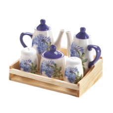 August Grove Eamonn Mini Dolomite 6 Piece Ceramic Tea Set AGTG2489